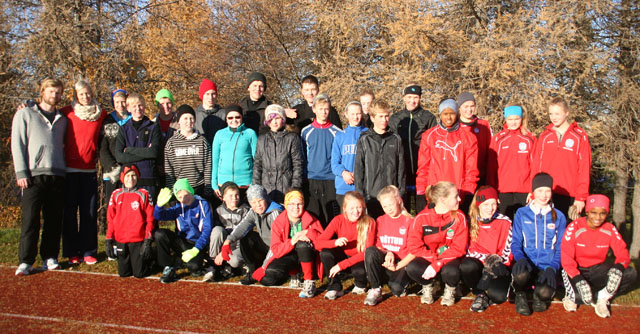 Glæsilegur hópur UÍA ásamt Þórey Eddu