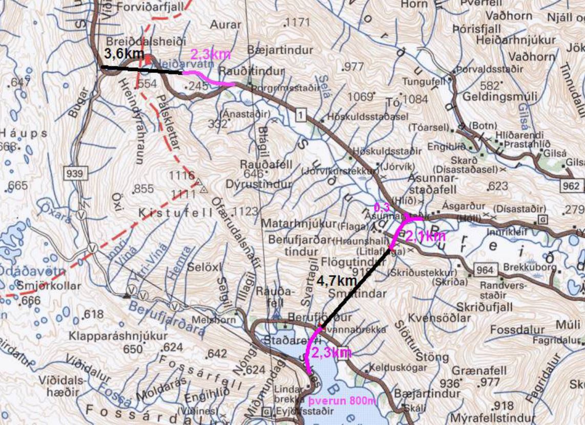 jardgong berufjordur bdalur